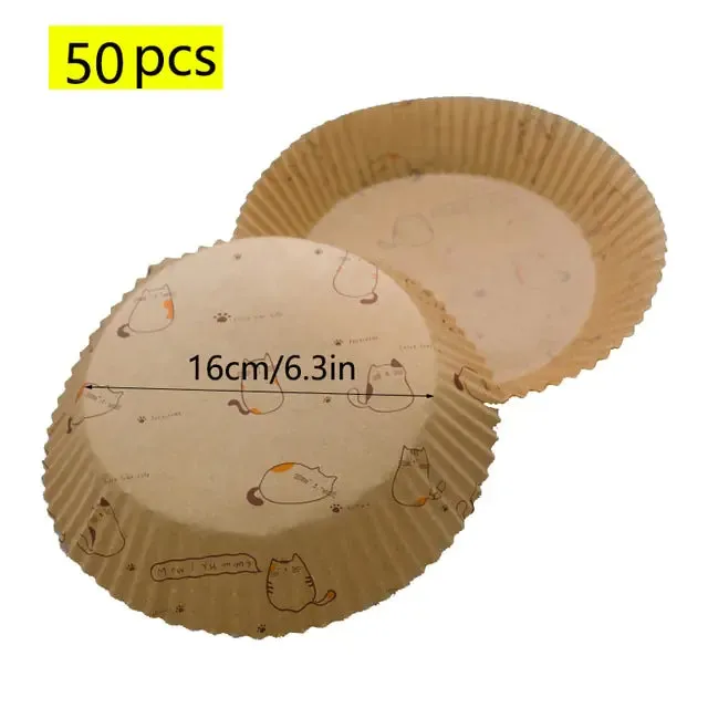 50pcs Air Fryer Disposable Paper Liner