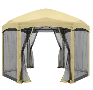 ABCCANOPY 6 Sided Instant Screened Gazebo Outdoor Screen House Room 6x6ft