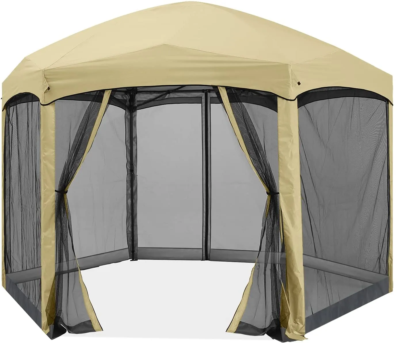 ABCCANOPY 6 Sided Instant Screened Gazebo Outdoor Screen House Room 6x6ft