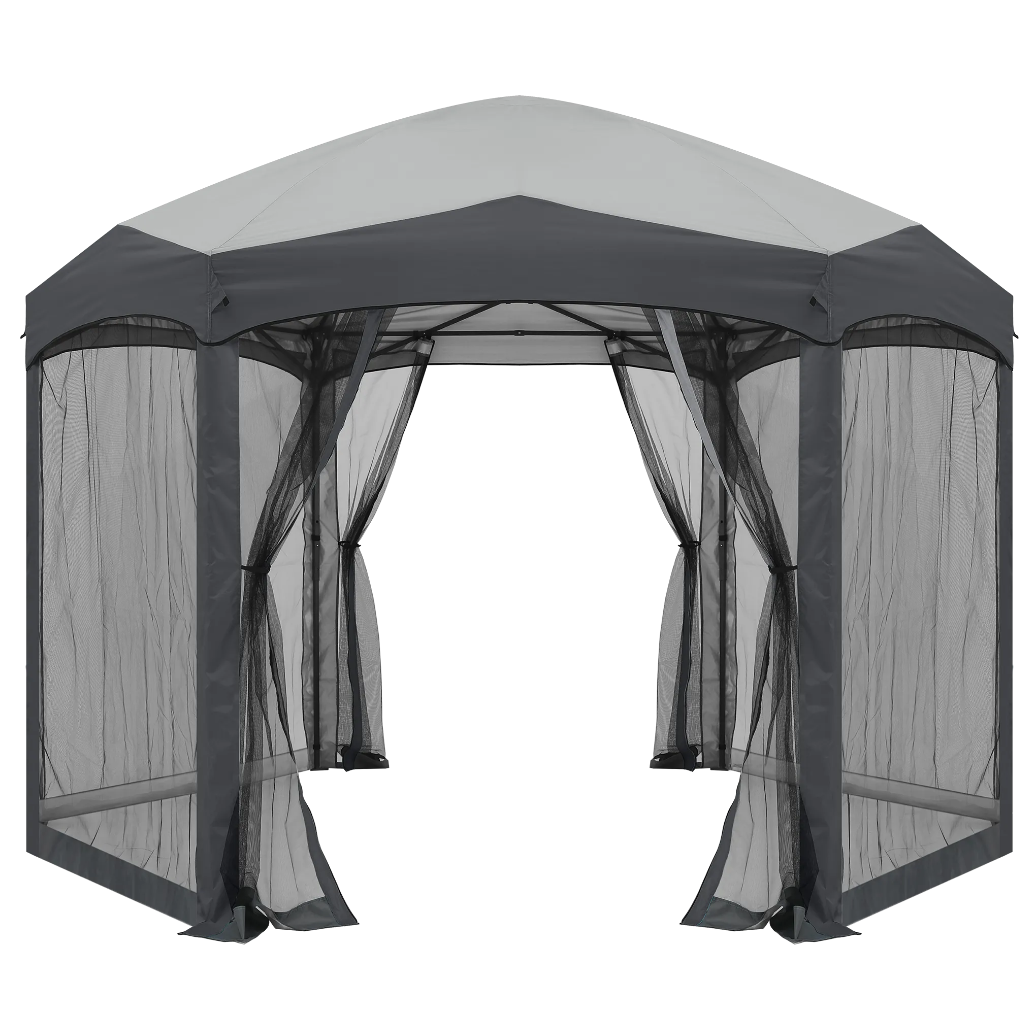 ABCCANOPY 6 Sided Instant Screened Gazebo Outdoor Screen House Room 6x6ft