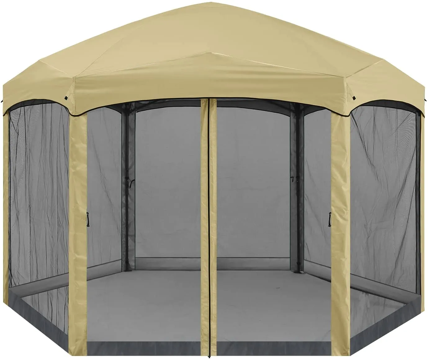 ABCCANOPY 6 Sided Instant Screened Gazebo Outdoor Screen House Room 6x6ft