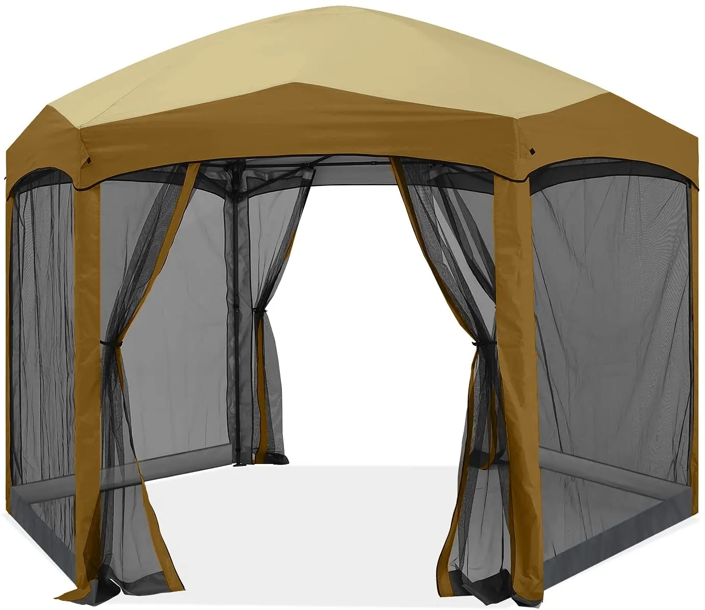 ABCCANOPY 6 Sided Instant Screened Gazebo Outdoor Screen House Room 6x6ft