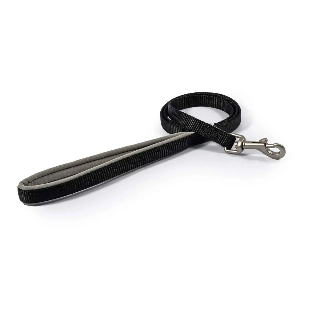 Ancol Padded Nylon Comfort Dog Lead - Black