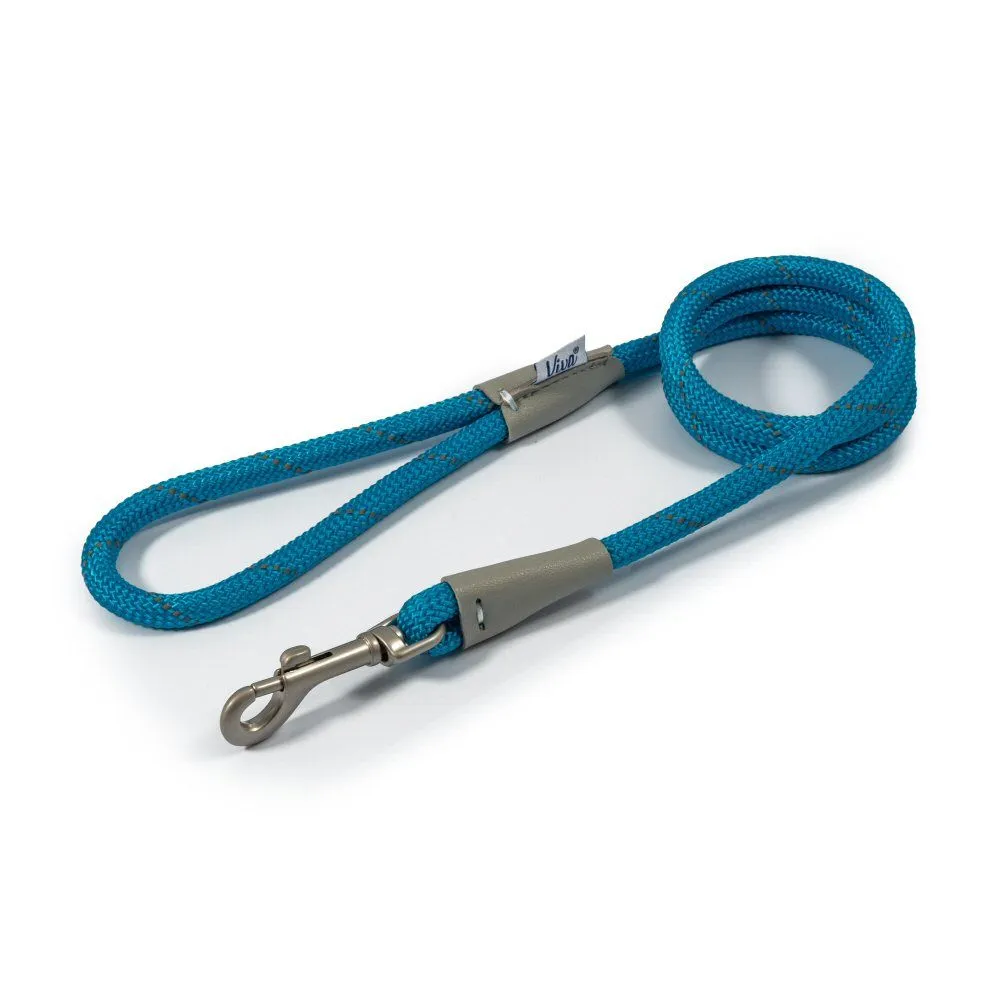 Ancol Viva 1.07 x 10mm Blue Poly-Weave Rope Dog Lead