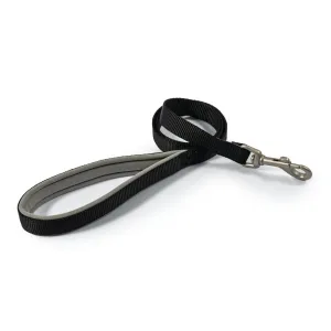 Ancol Viva 1m x 19mm Black Padded Poly-Weave Dog Lead