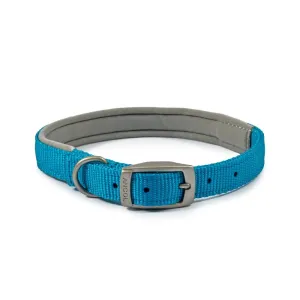 Ancol Viva 45-54cm (Size 6) Blue Poly-Weave Padded Dog Collar