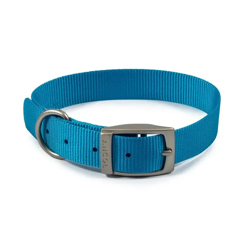 Ancol Viva Buckle Dog Collar 3 28-36cm Blue