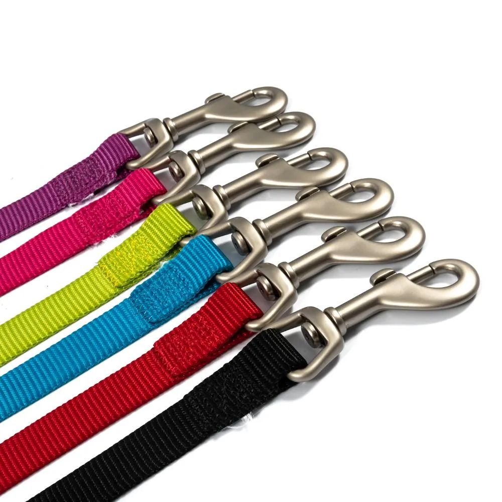 Ancol Viva Nylon Dog Lead with Neoprene Padded Handle Purple 4 Sizes