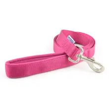 Ancol - Viva Nylon Padded Snap Lead - Pink - 180cm x 25mm (Max 75Kg)