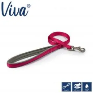 Ancol - Viva Nylon Padded Snap Lead - Pink - 180cm x 25mm (Max 75Kg)