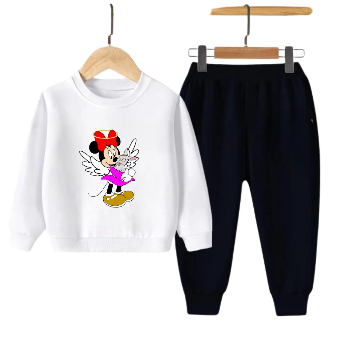 ANGEL MICKEY PRINTED SWEATSHIRT SET