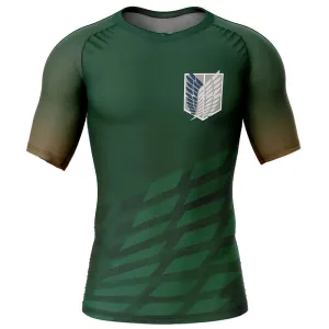 Attack on Titan 'Survey Corps' Short Sleeve Compression Rashguard