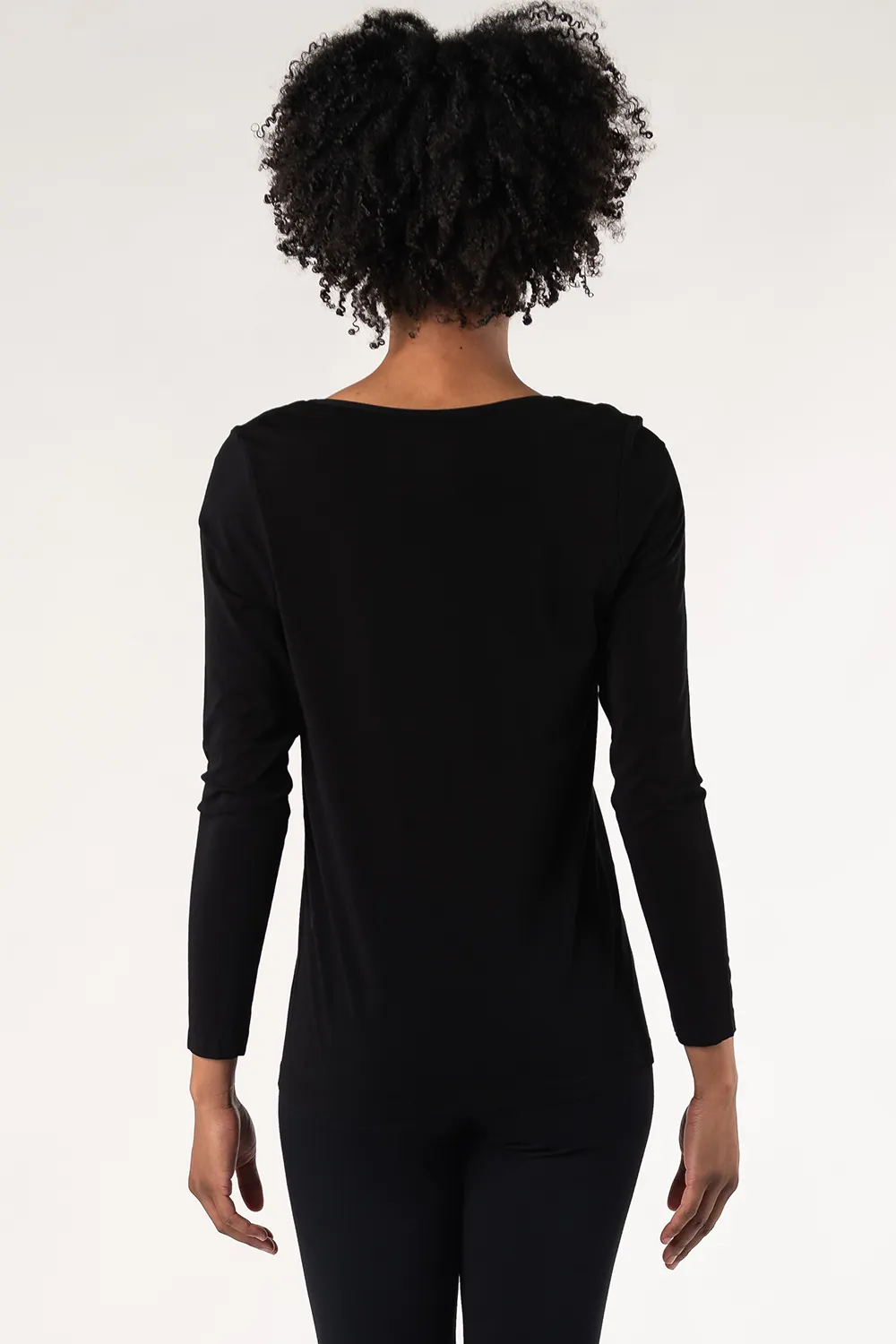 Aurora Seamless Bamboo Long Sleeve - Black