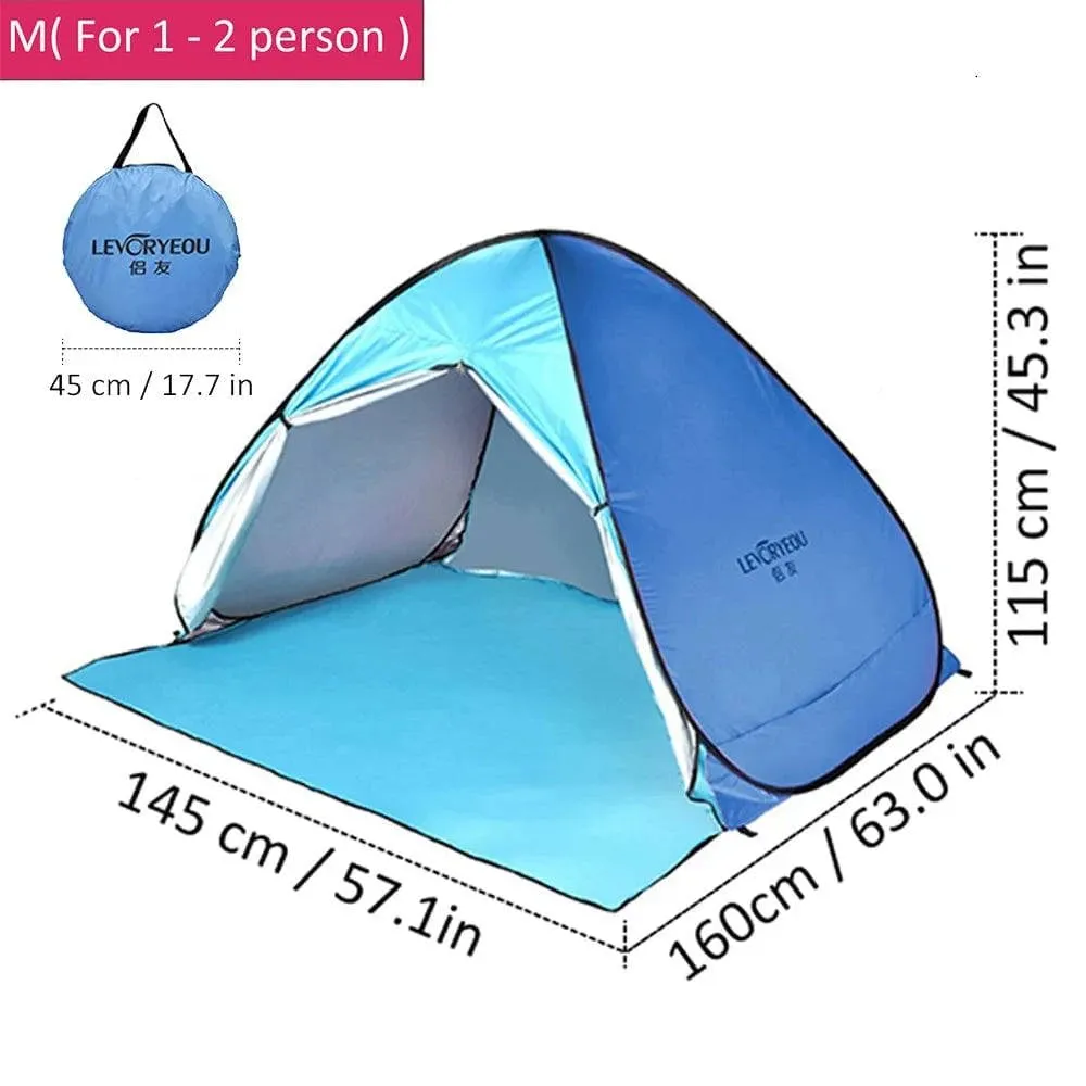 Automatic Camping Tent Ship From RU Beach Tent 2 Persons Tent Instant Pop Up Open Anti UV Awning Tents Outdoor Sunshelter