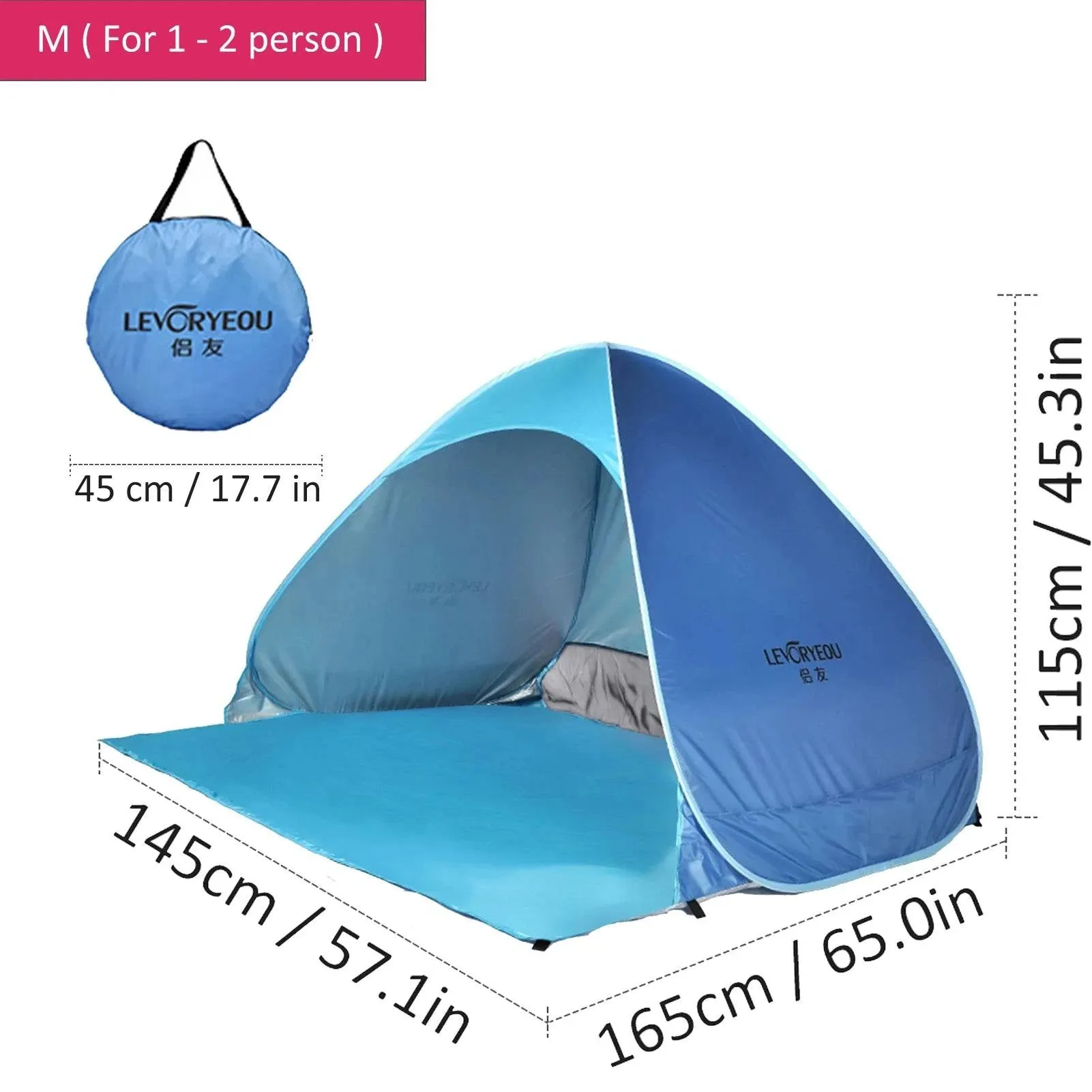 Automatic Camping Tent Ship From RU Beach Tent 2 Persons Tent Instant Pop Up Open Anti UV Awning Tents Outdoor Sunshelter