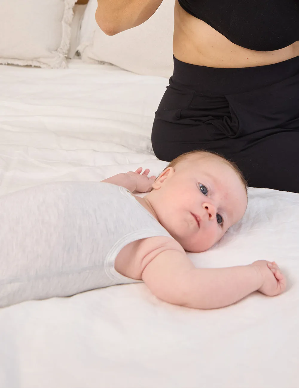 Baby Bodysuit - Heather Grey