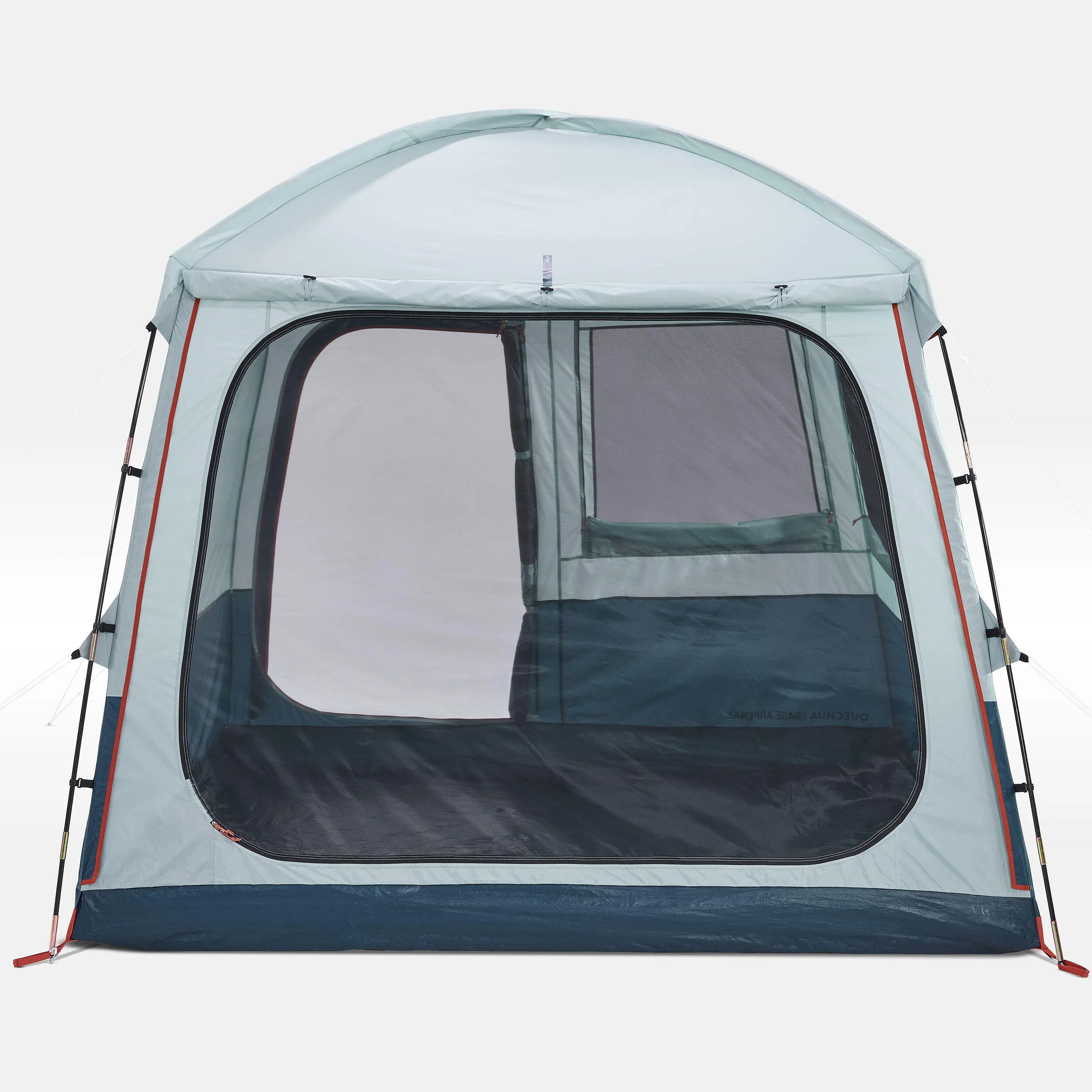 Camping tent Quechua Arpenaz Base 6-person, dark turquoise/gray green