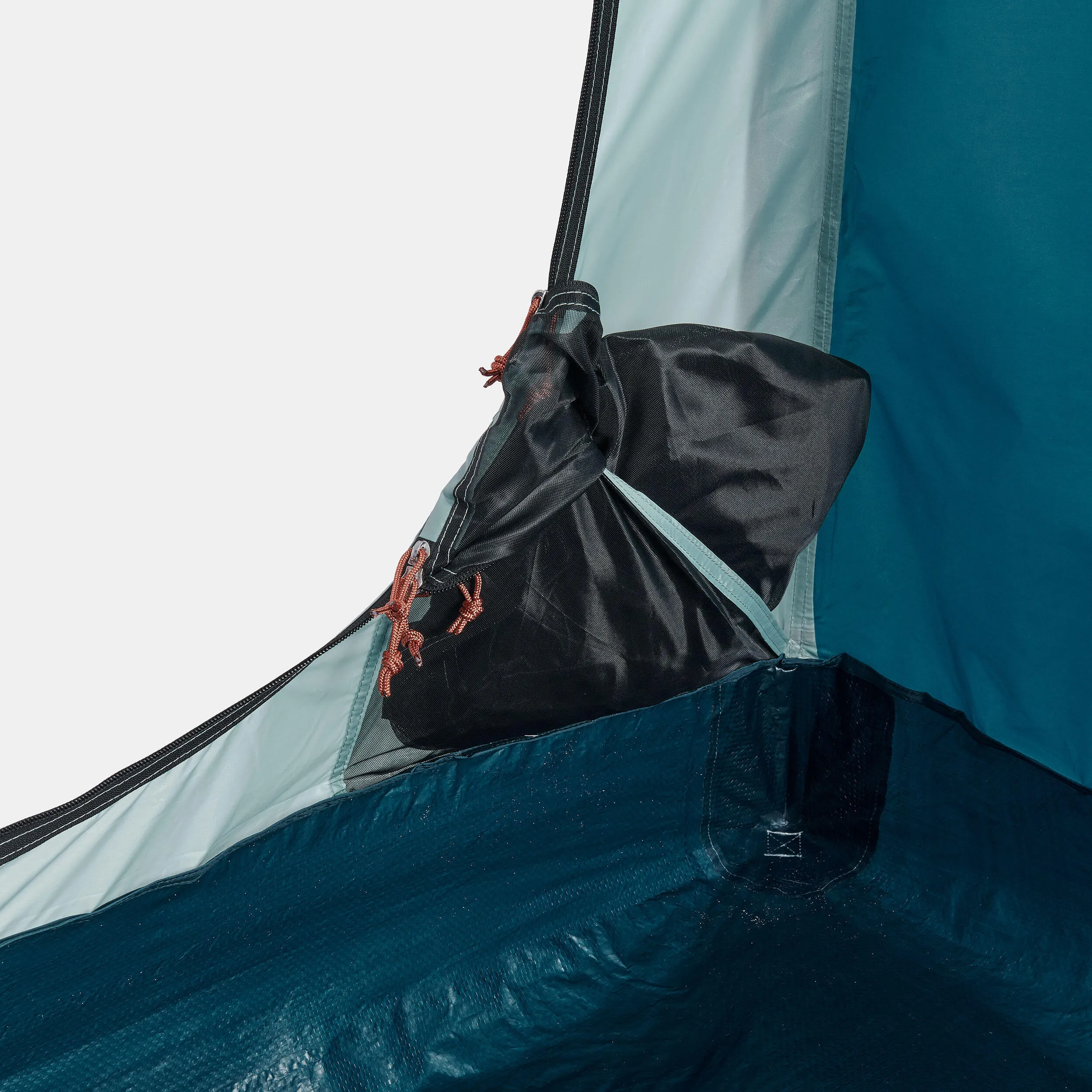 Camping tent Quechua Arpenaz Base 6-person, dark turquoise/gray green