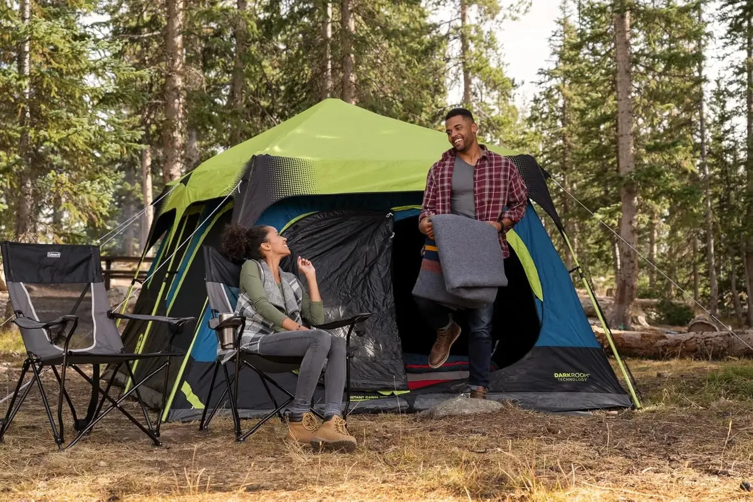 Camping Tent with Instant Setup, Double-Thick Fabric, and Included Carry Bag, Sets Up in 60 Seconds