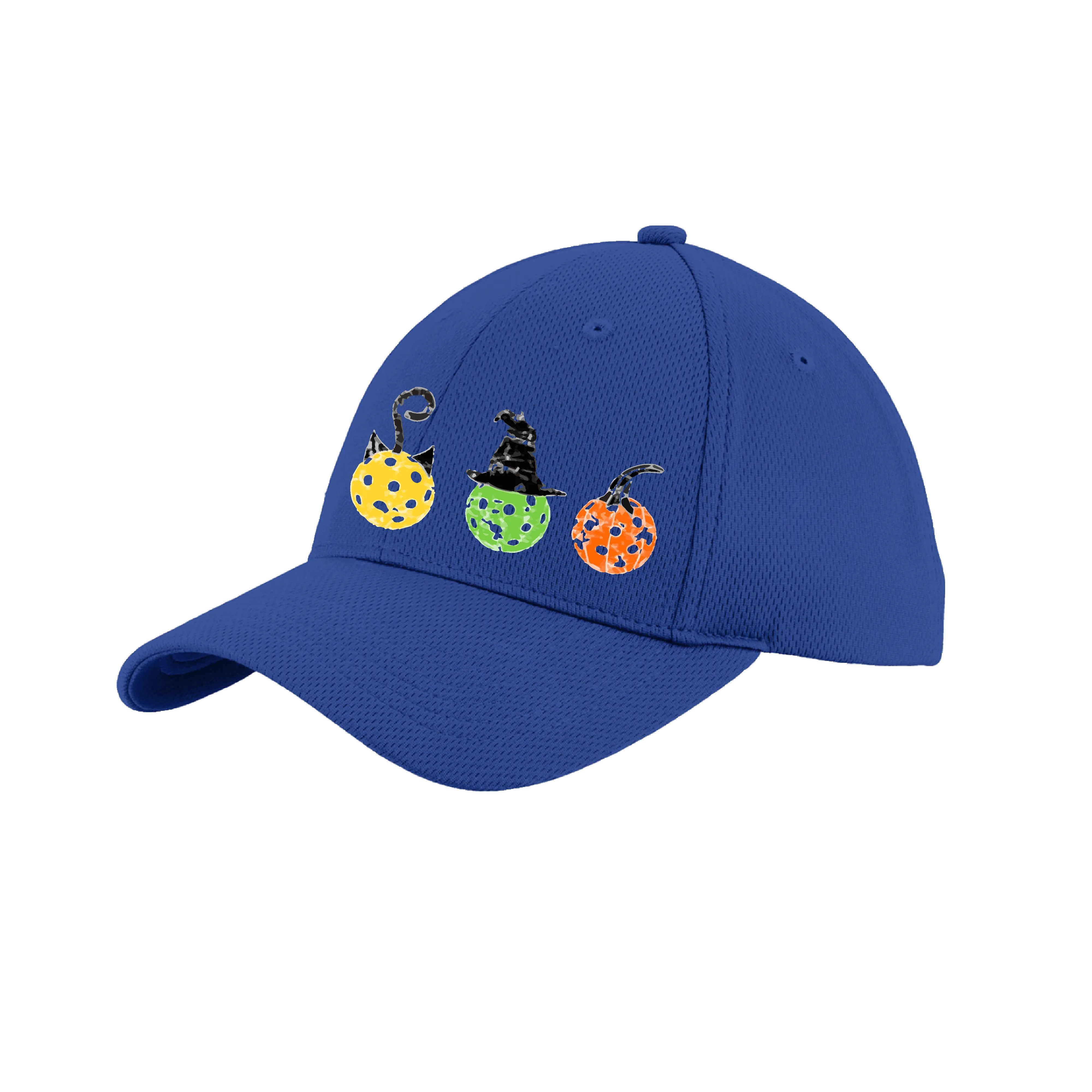 Cat Witch Pumpkin | Pickleball Hat | Moisture-Wicking 100% Polyester