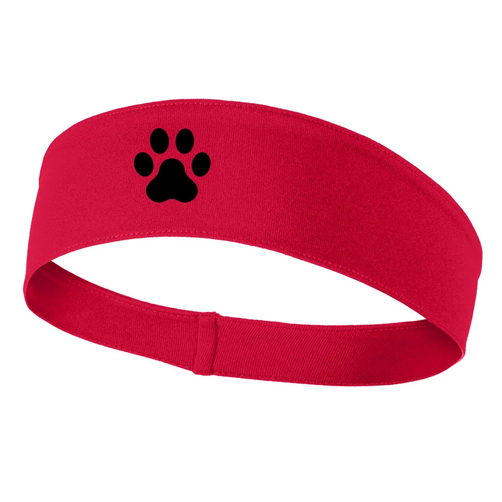 Dog Paw Graphic Printed Moisture Wicking Headbands for Men and Women