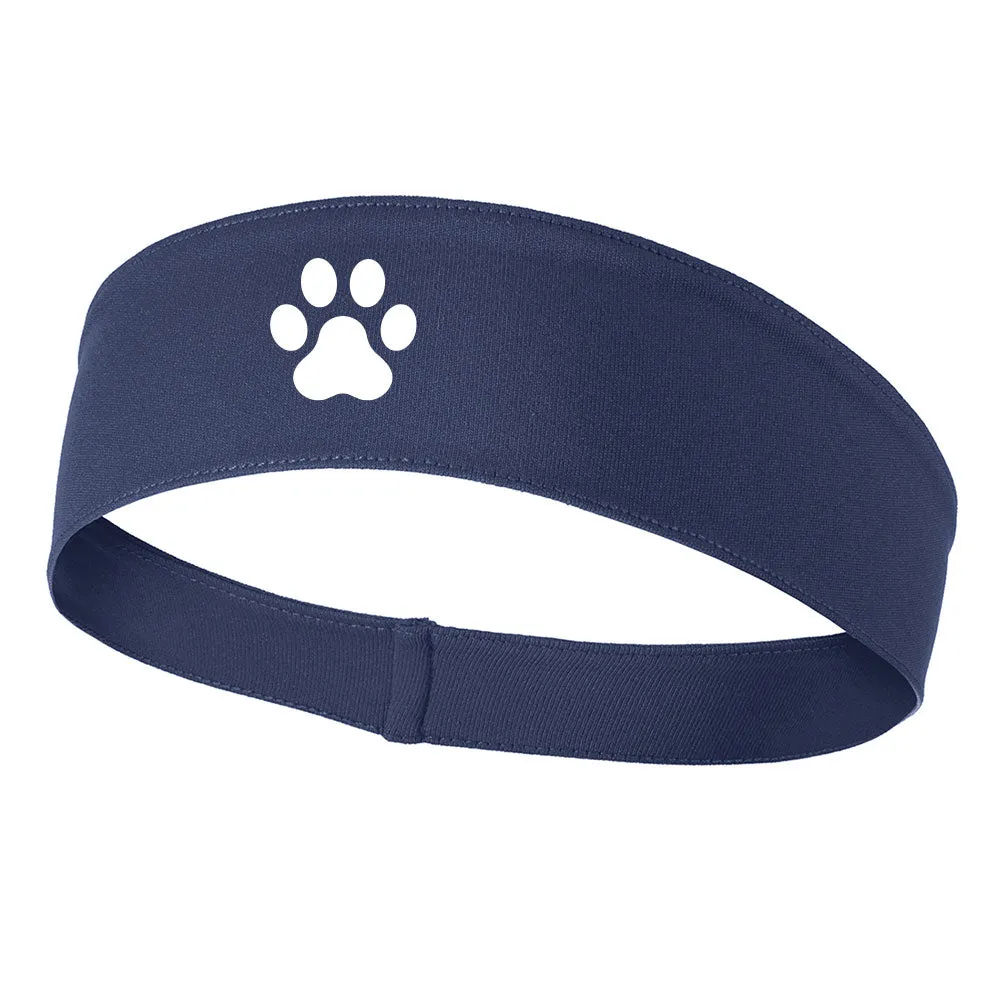 Dog Paw Graphic Printed Moisture Wicking Headbands for Men and Women