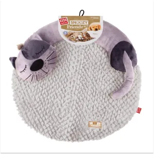 GiGwi Snoozy Friends 3D Shape Sleepy Cushion for Cats (Grey)