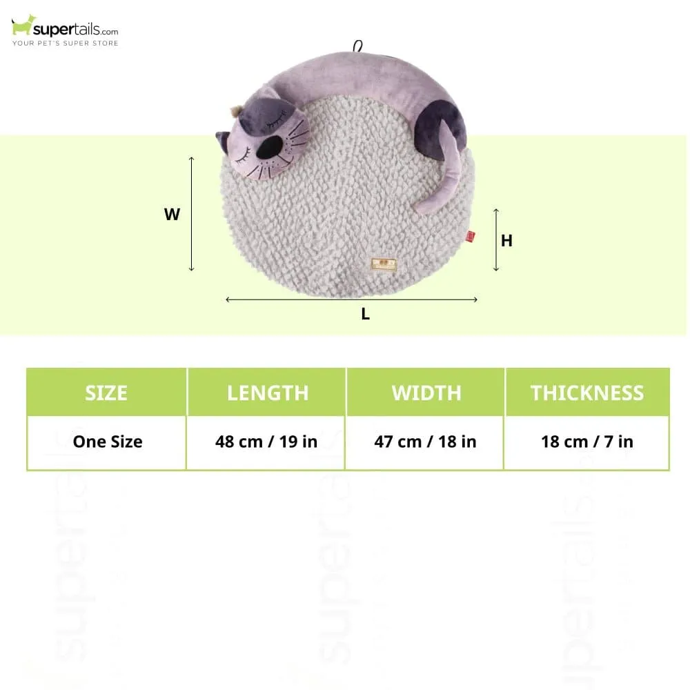 GiGwi Snoozy Friends 3D Shape Sleepy Cushion for Cats (Grey)