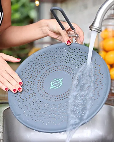 Greenful Products Splatter Screen | Splatter Guard | 11" & 13" | Best Splatter Screen For Frying Pan - Protects From Hot Oil Splash - Strainer | Lifetime Replacement