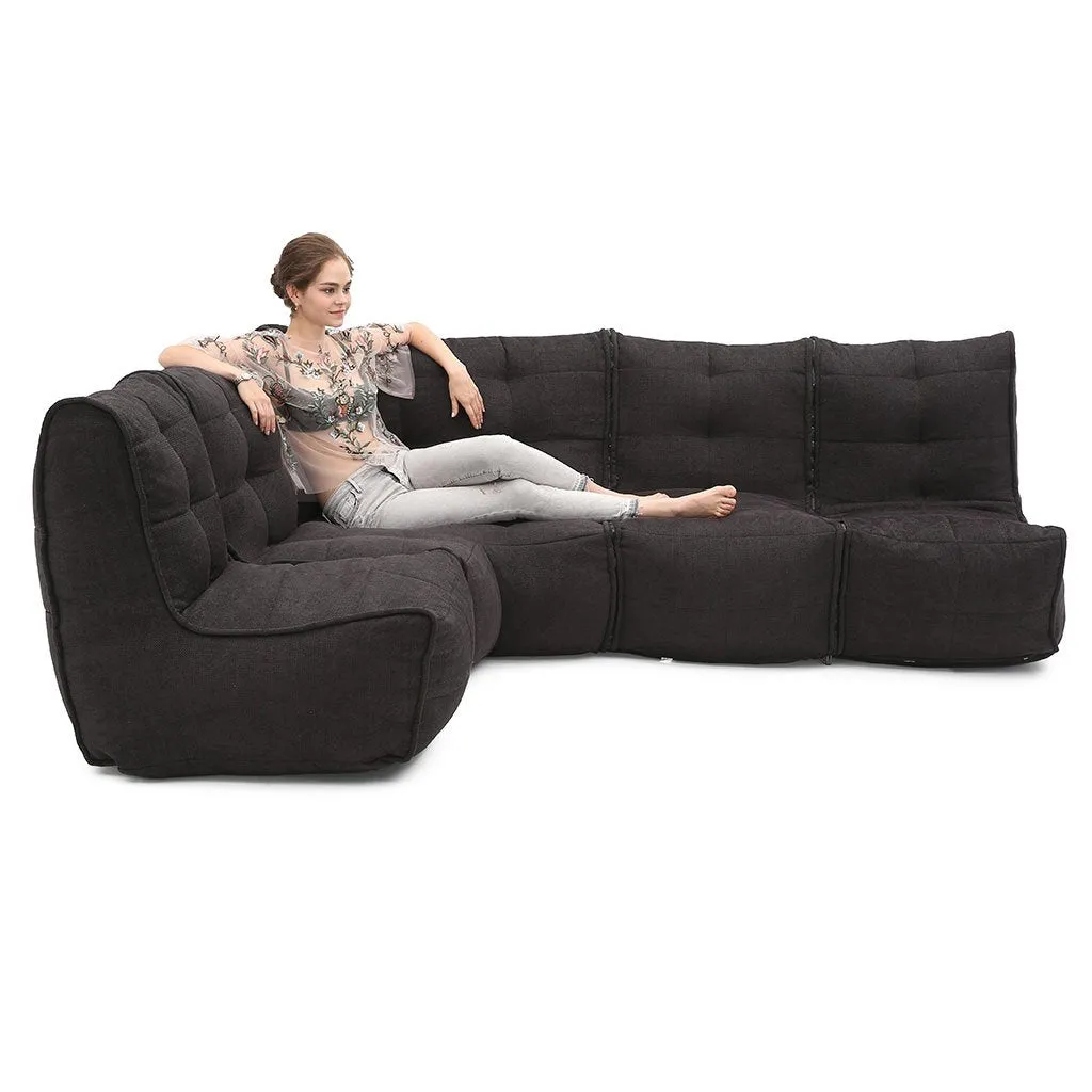 Mod 4 L Sofa - Black Sapphire