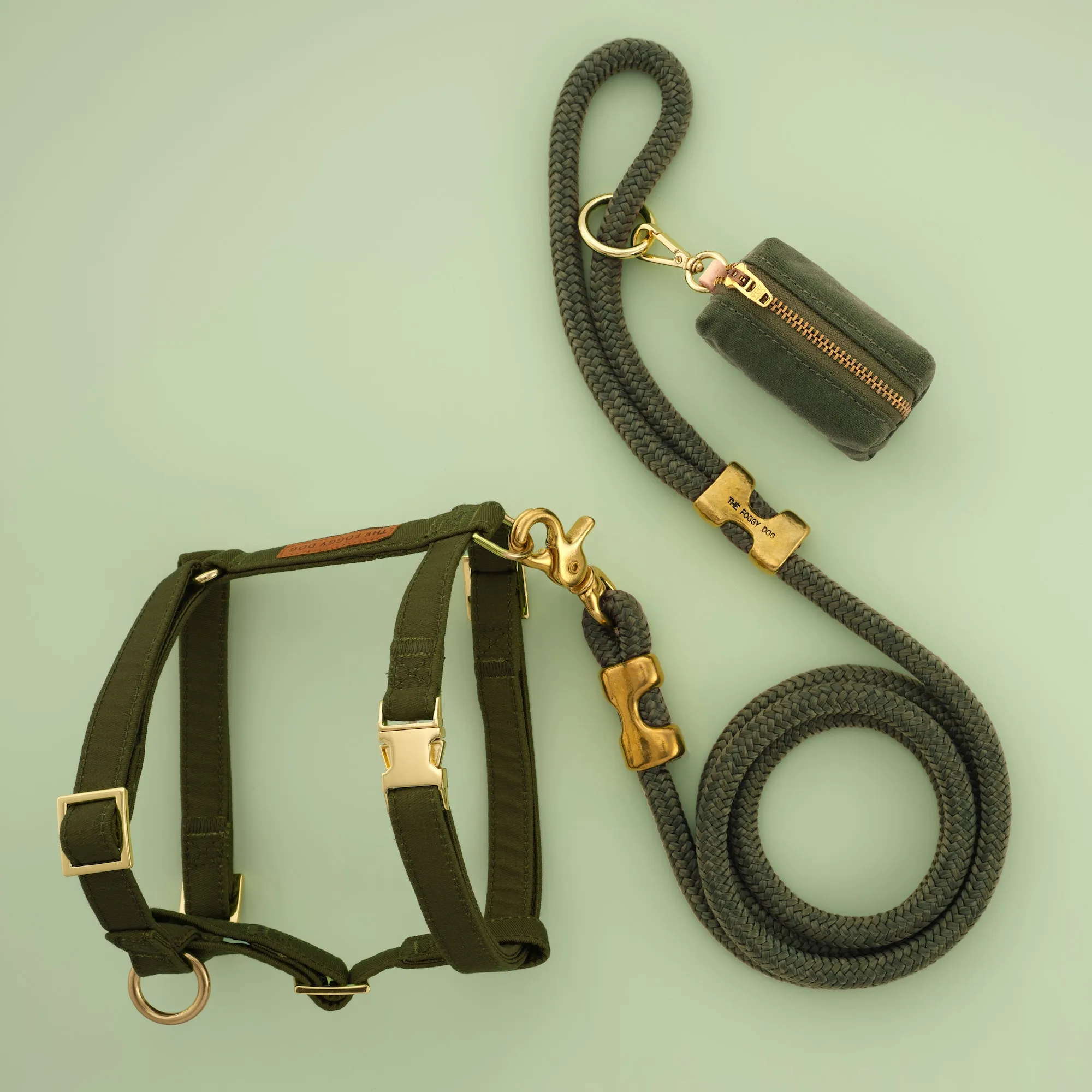 Olive Harness Walk Set