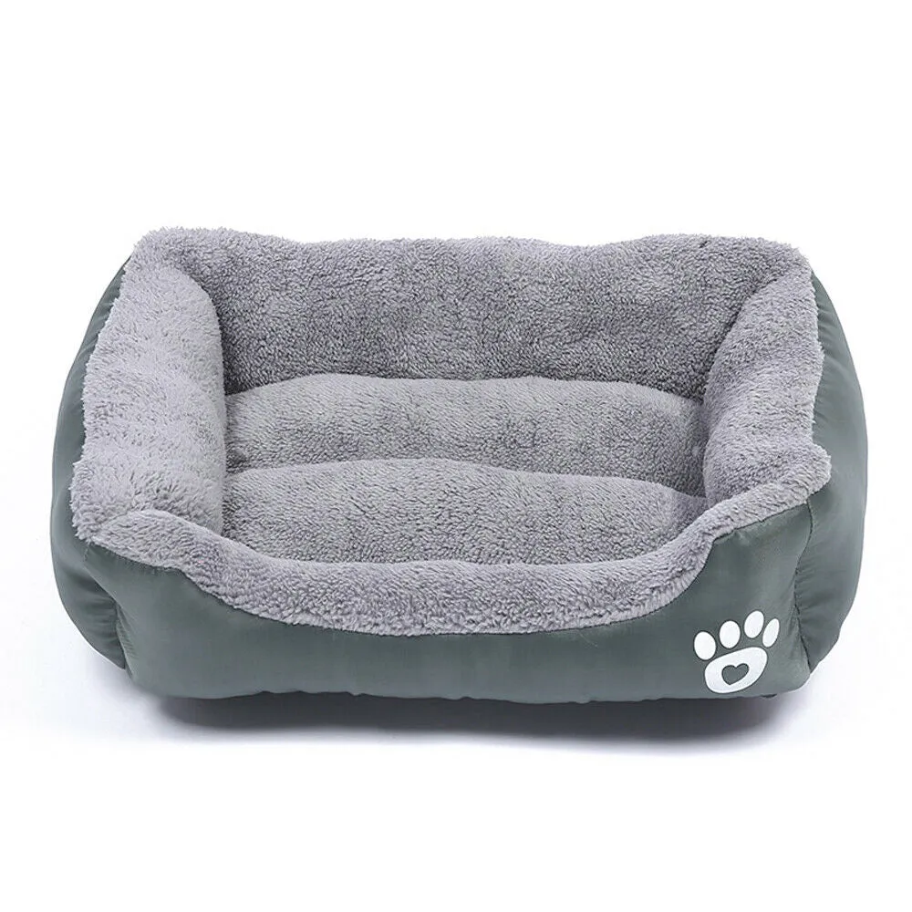 Plush Pet Dog Cat Fleece Bed Pad - 6 Sizes