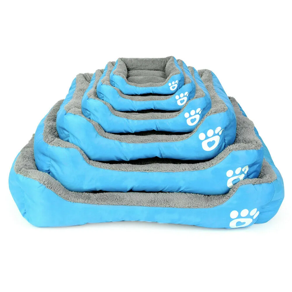 Plush Pet Dog Cat Fleece Bed Pad - 6 Sizes