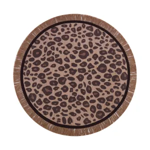 Rug Leopard Round 120 x120 cm