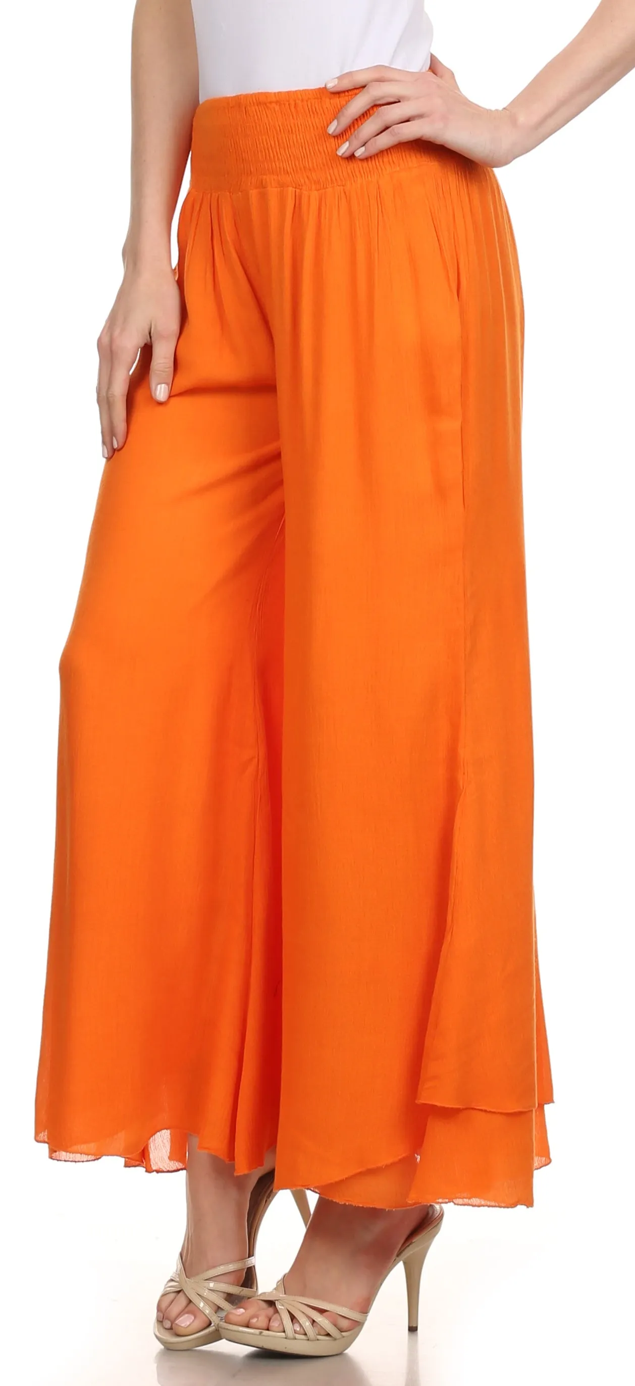 Sakkas Blaire Classic Flare Wide Leg Palazzo Beach Pant