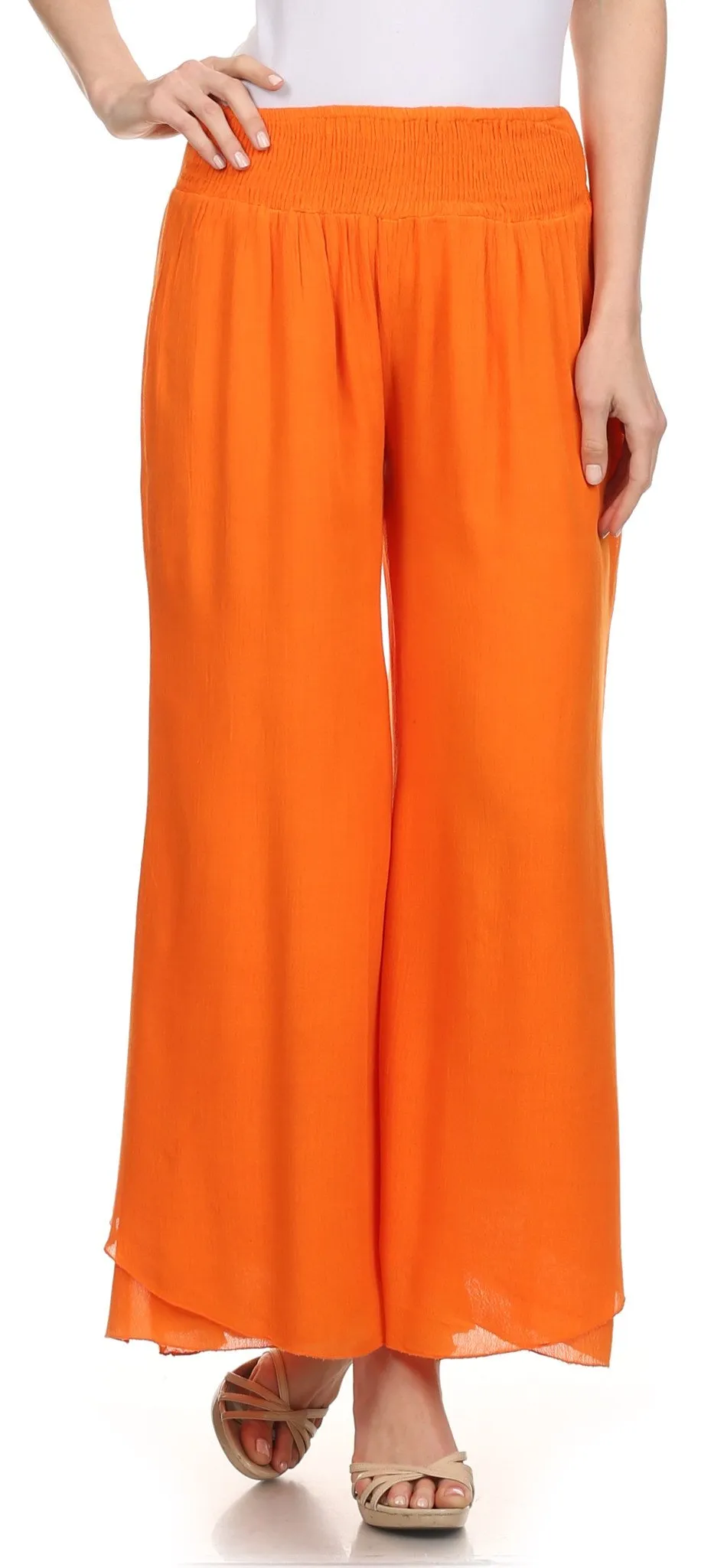 Sakkas Blaire Classic Flare Wide Leg Palazzo Beach Pant