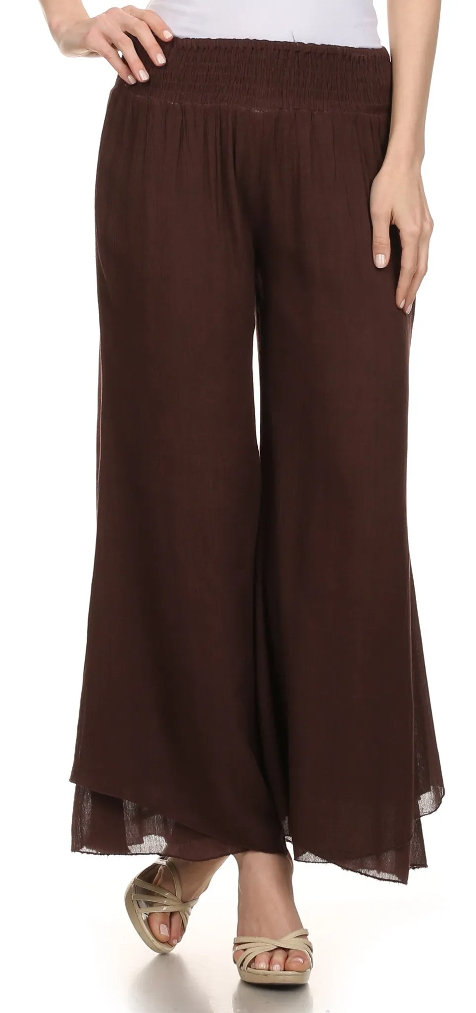 Sakkas Blaire Classic Flare Wide Leg Palazzo Beach Pant