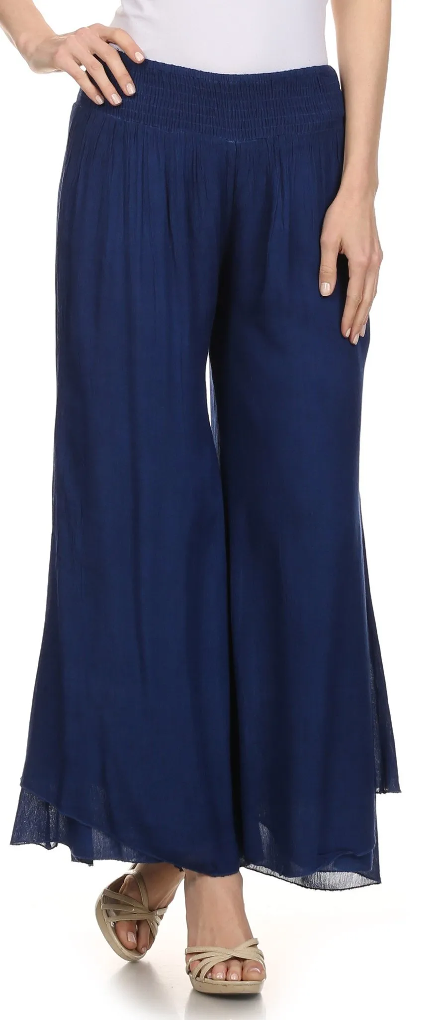 Sakkas Blaire Classic Flare Wide Leg Palazzo Beach Pant