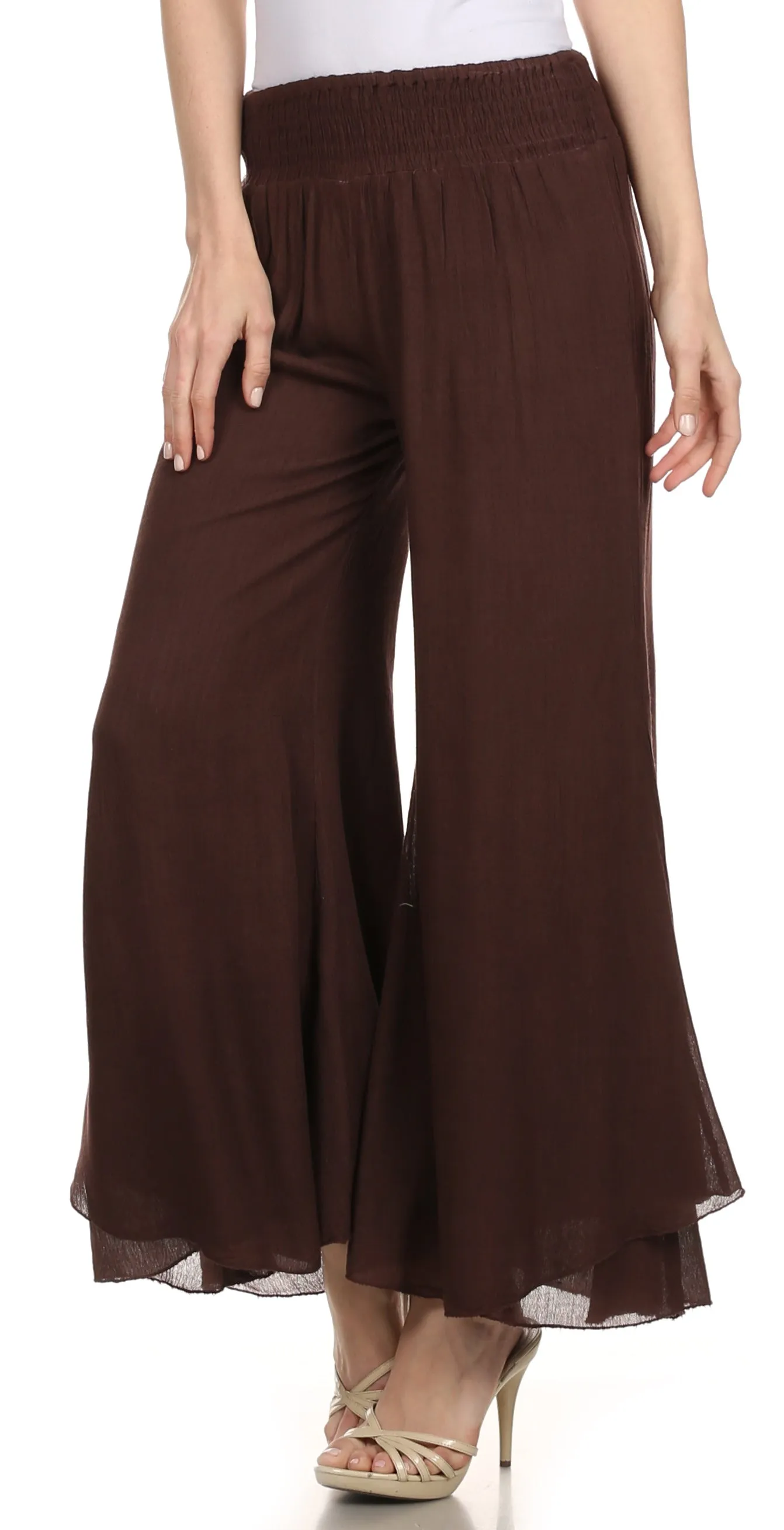 Sakkas Blaire Classic Flare Wide Leg Palazzo Beach Pant