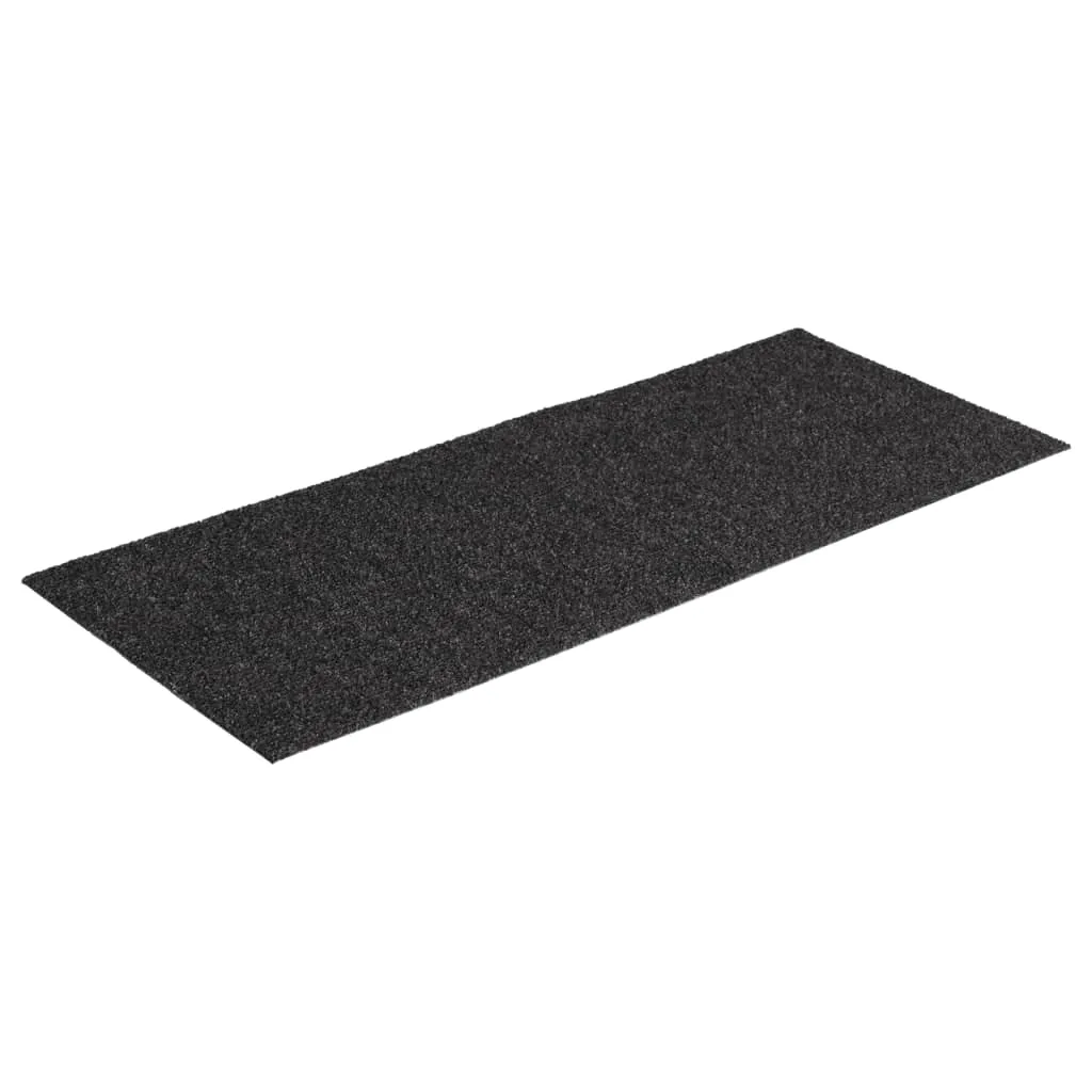 Self-adhesive Stair Mats Rectangular 15 pcs 60x25 cm Anthracite