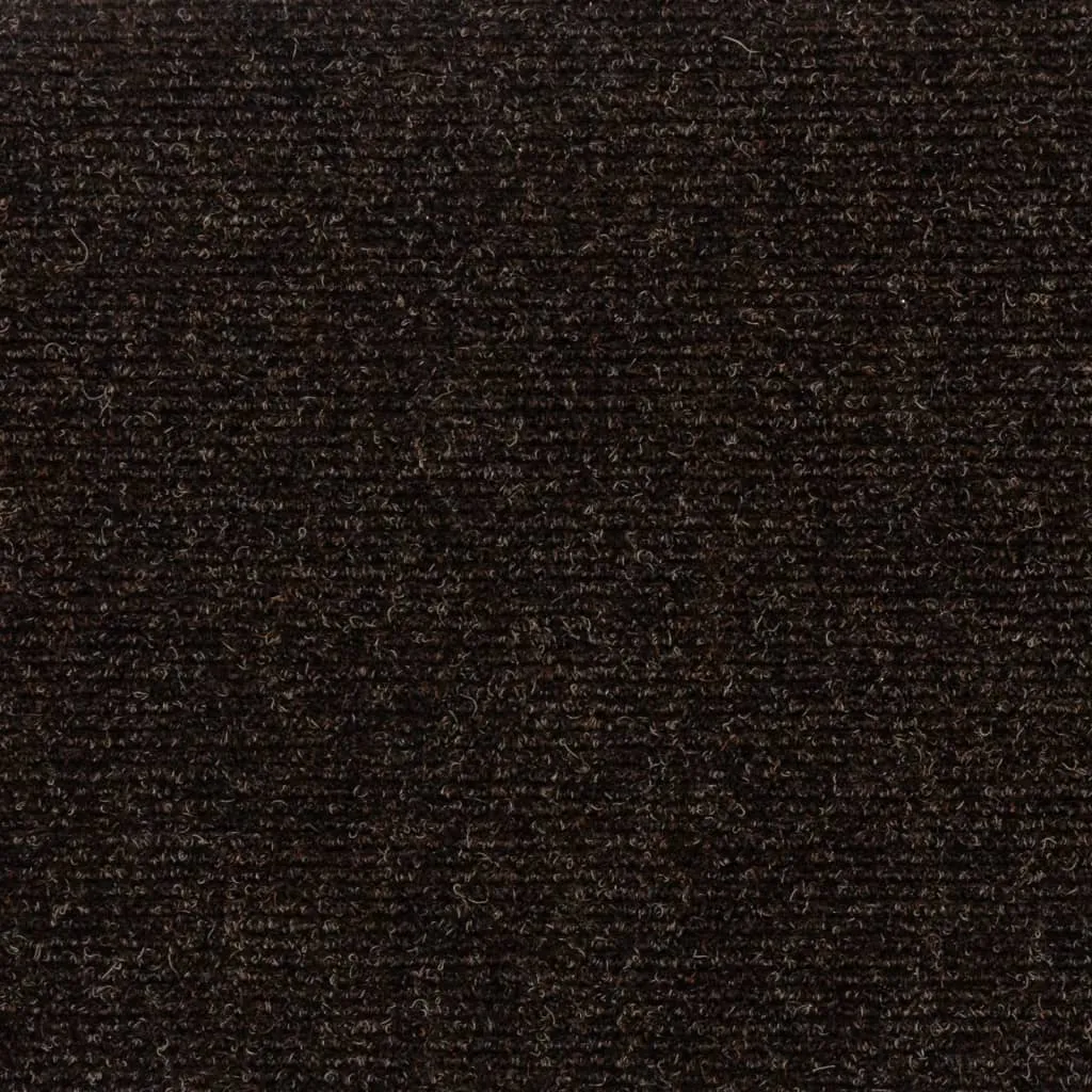 Self-adhesive Stair Mats Rectangular 15 pcs 60x25 cm Dark Brown