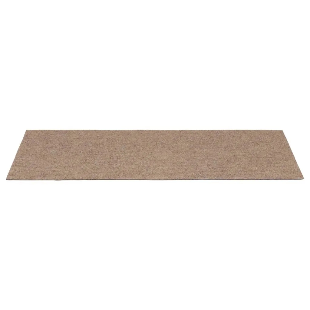 Self-adhesive Stair Mats Rectangular 15 pcs 60x25 cm Light Brown