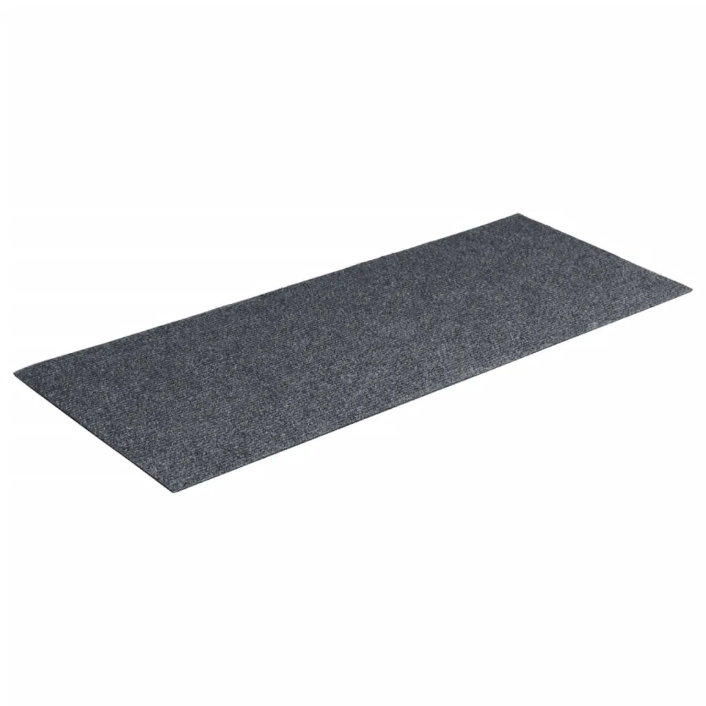 Self-adhesive Stair Mats Rectangular 15 pcs 60x25 cm Light Grey