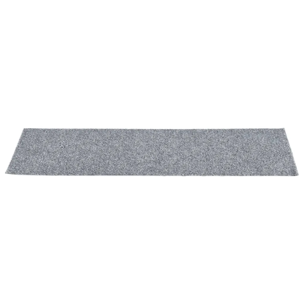 Self-adhesive Stair Mats Rectangular 15 pcs 76x20 cm Light Grey