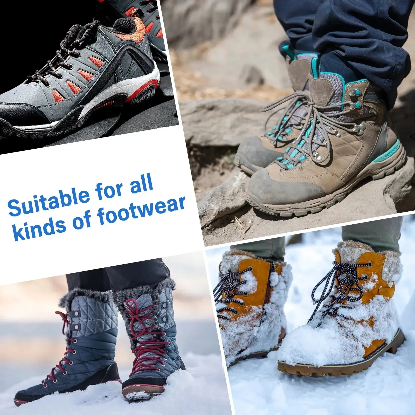 TOMSHOO 32-Teeth Crampons For Hiking Boots