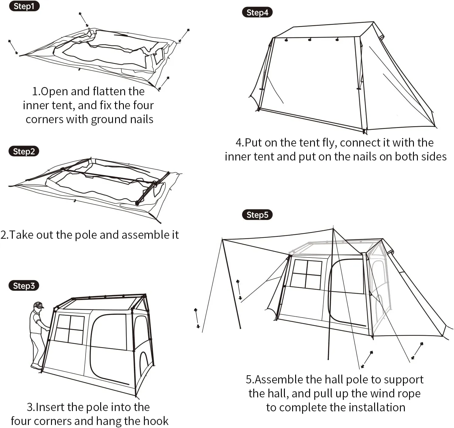 Village 5.0 4-Person Instant Tent