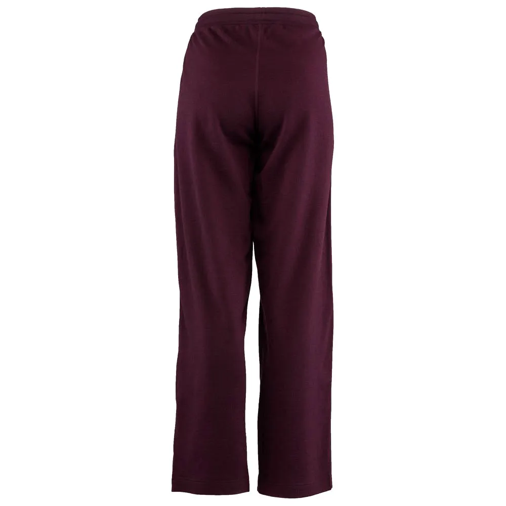 Womens Merino 260 Lounge Loose Joggers (Wine/Navy)