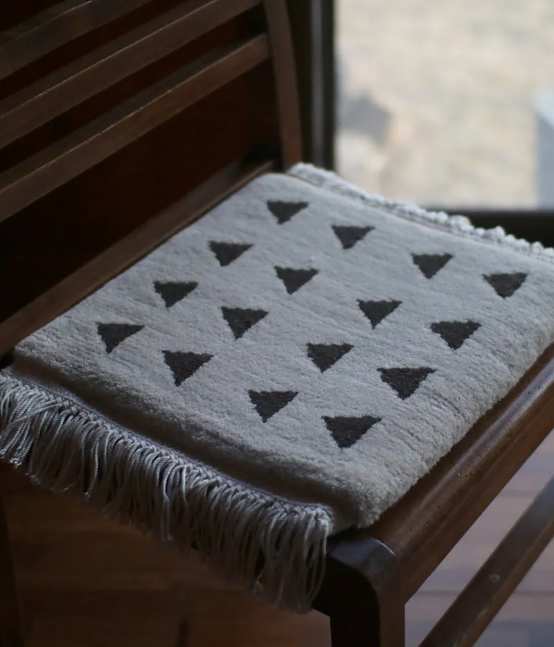 Yonezawa Dantsu Woven Wool Chair Mat {Triangles} [15%OFF]