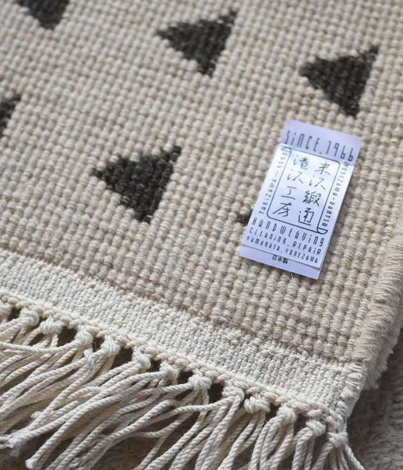 Yonezawa Dantsu Woven Wool Chair Mat {Triangles} [15%OFF]