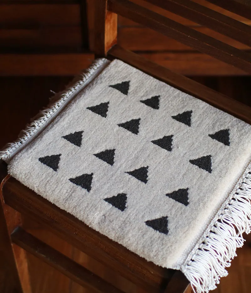 Yonezawa Dantsu Woven Wool Chair Mat {Triangles} [15%OFF]